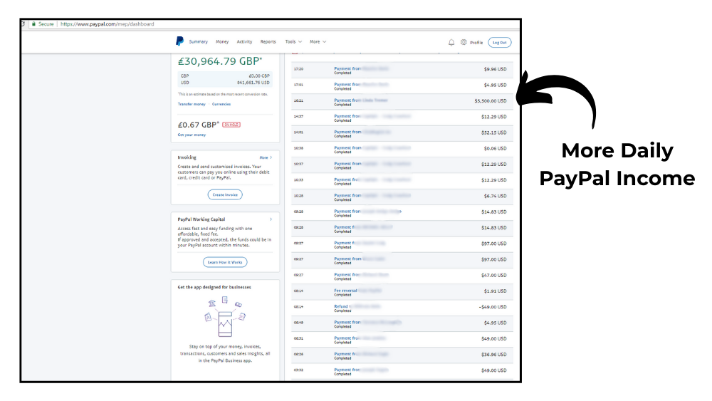More Daily PayPal Income